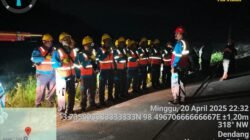 5 Tiang Listrik Tumbang Ditabrak Alat Berat PTPN, 20 Personel ULP PLN Stabat Dikerahkan